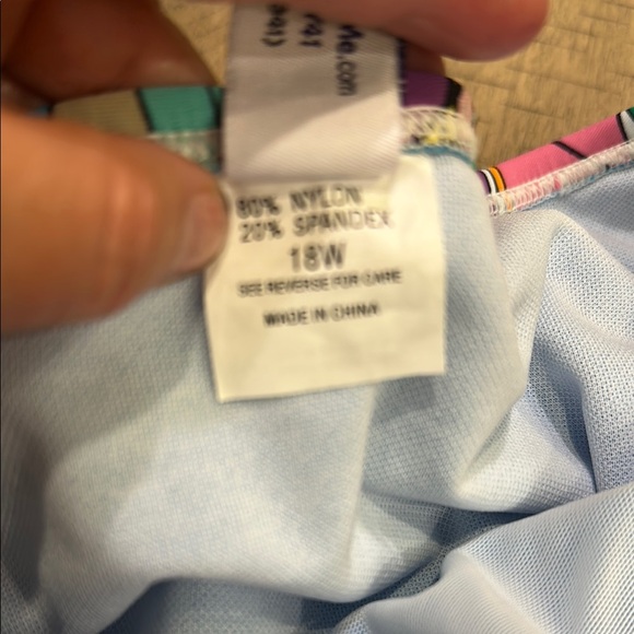 Colorful Floral  Swim Skirt 18W NWOT - Picture 5 of 5